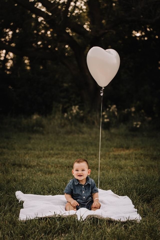 Baby announcement photo